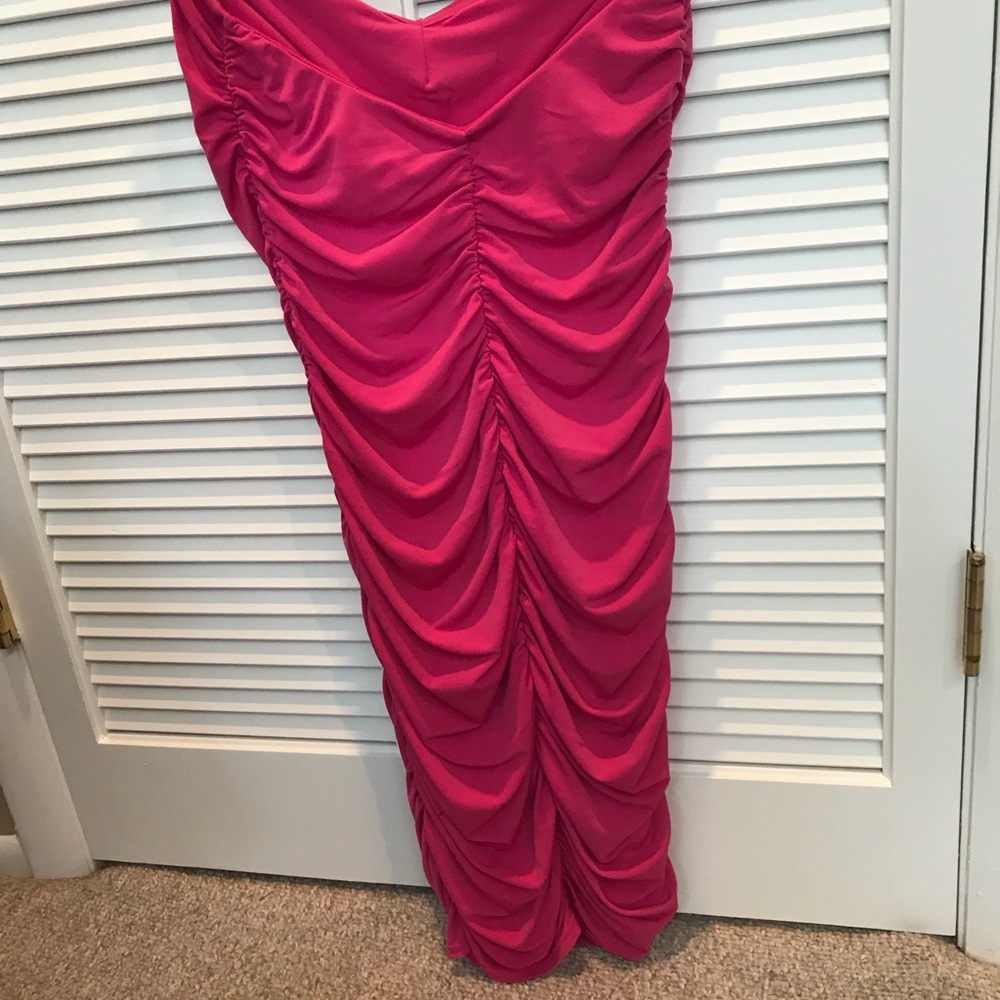 Hot pink Victoria Secret fitted bodycon dress - Picture 3 of 4